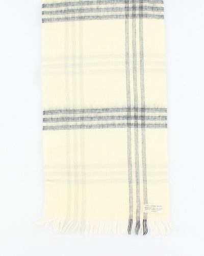 Vintage Wool Checked Scarf