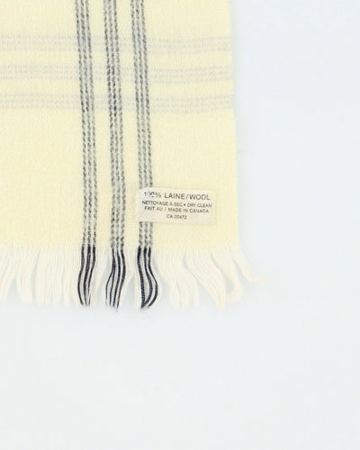 Vintage Wool Checked Scarf