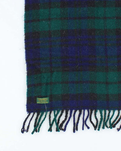 Vintage Tweedmill Wool Checked Scarf