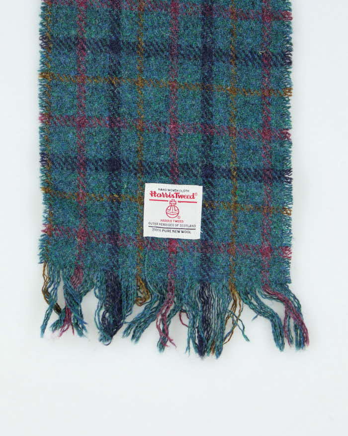Vintage Harris Tweed Checked Scarf