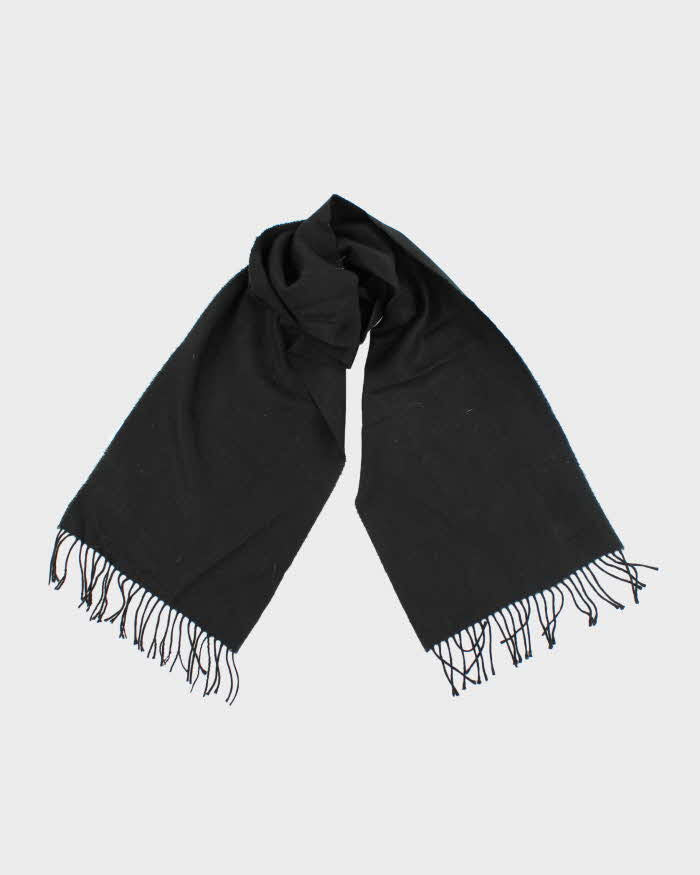 Vintage Black Cashmere Scarf