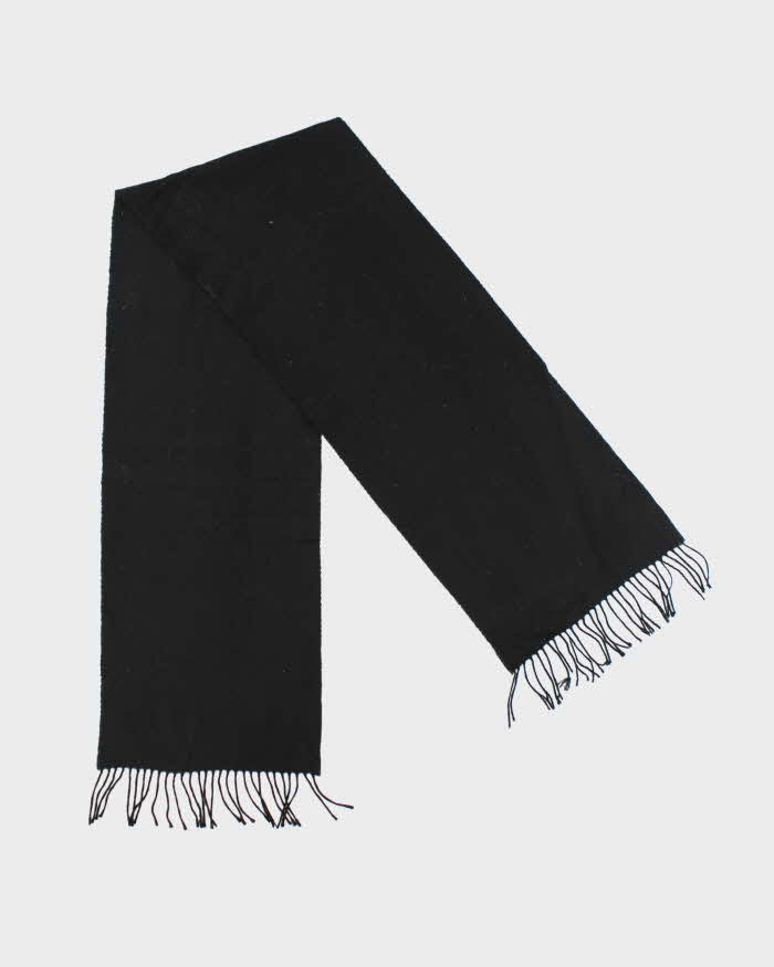 Vintage Black Cashmere Scarf