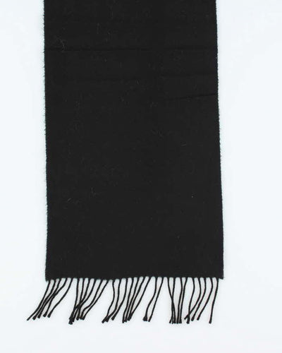 Vintage Black Cashmere Scarf