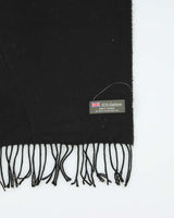 Vintage Black Cashmere Scarf