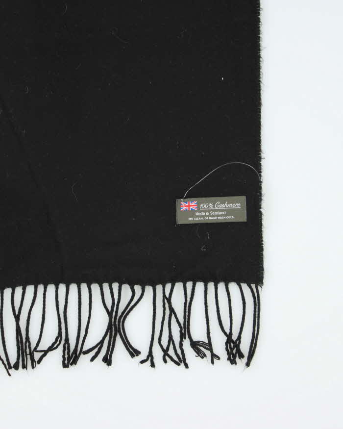 Vintage Black Cashmere Scarf