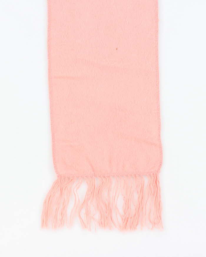 Vintage Camargo Pink Alpaca Scarf
