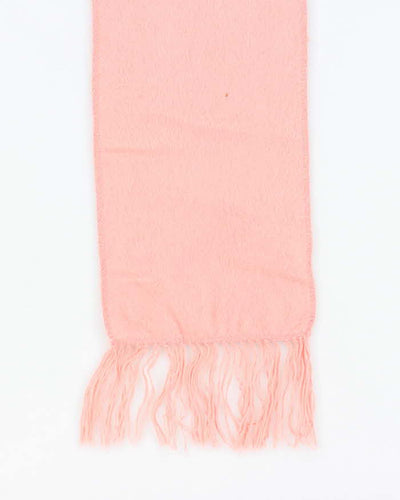Vintage Camargo Pink Alpaca Scarf