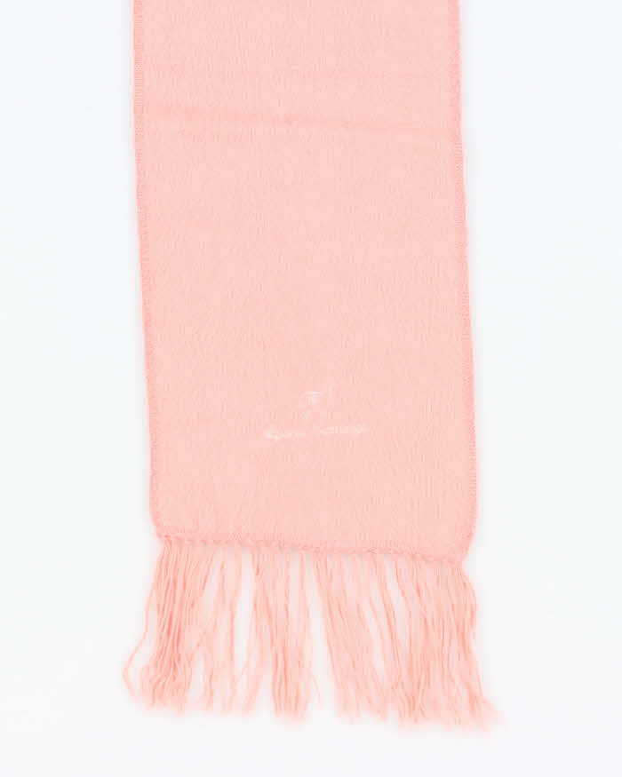 Vintage Camargo Pink Alpaca Scarf