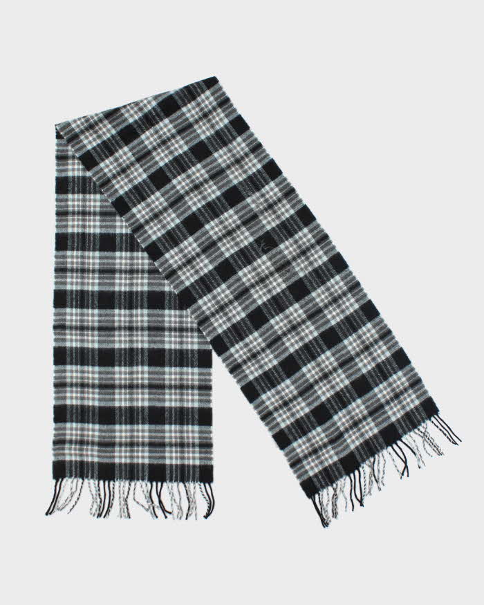 Vintage Cashmere Checked Scarf
