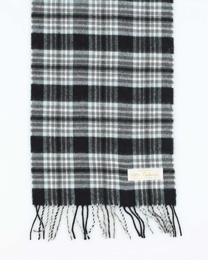 Vintage Cashmere Checked Scarf