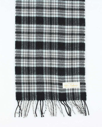 Vintage Cashmere Checked Scarf