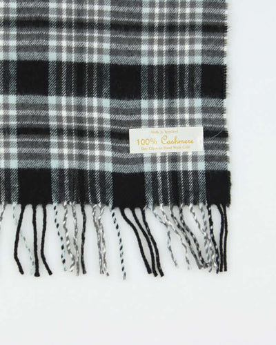 Vintage Cashmere Checked Scarf