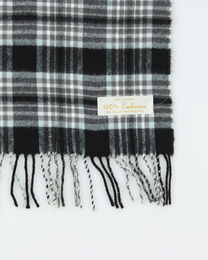 Vintage Cashmere Checked Scarf