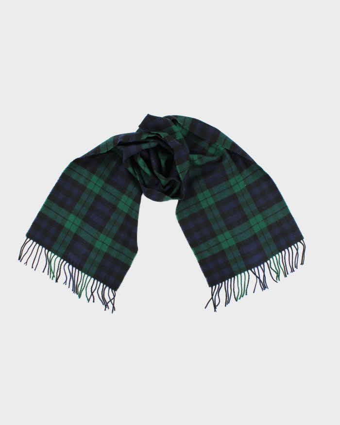 Vintage Cashmere Checked Scarf
