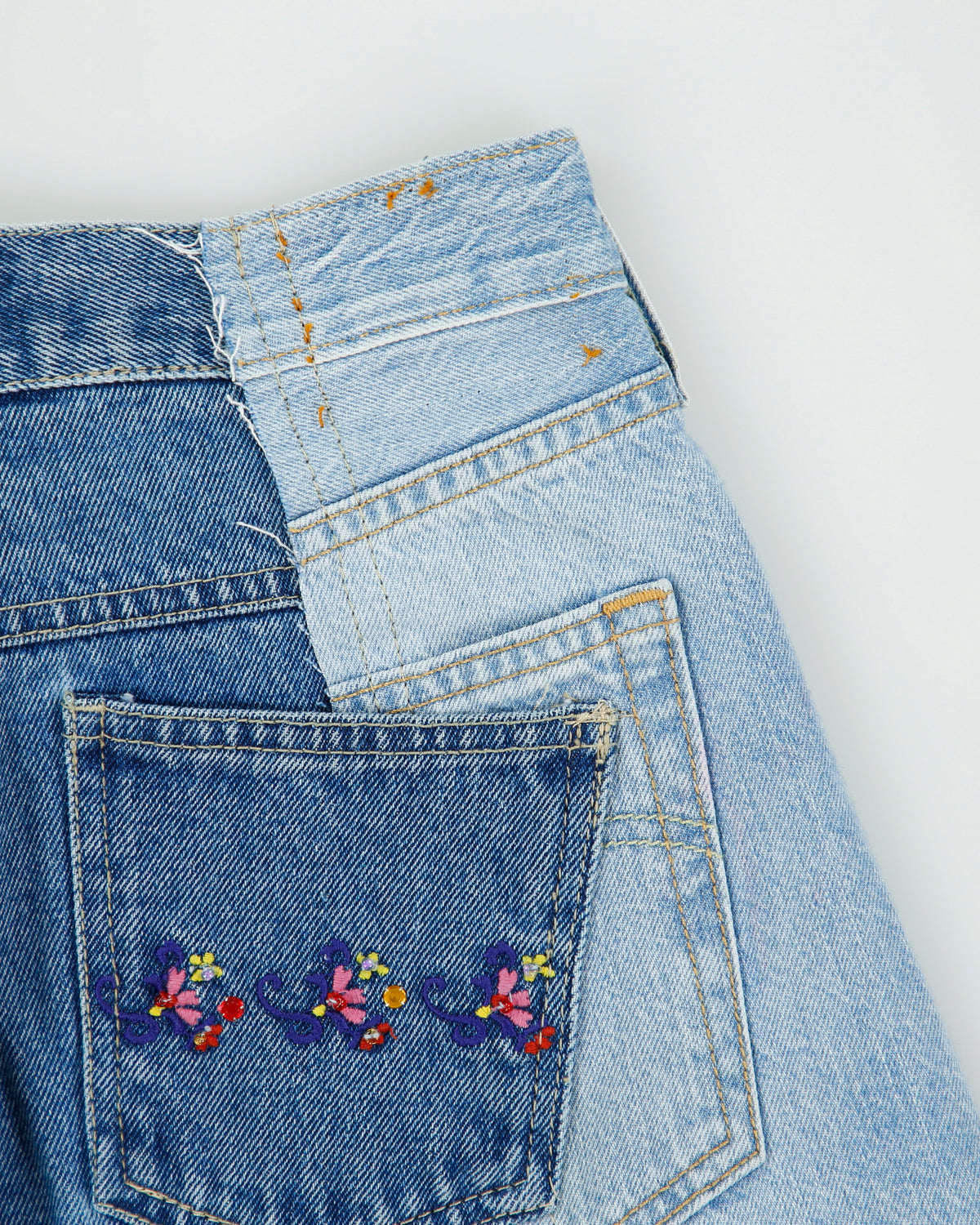 Rokit Originals Denim Splice Jorts - XS
