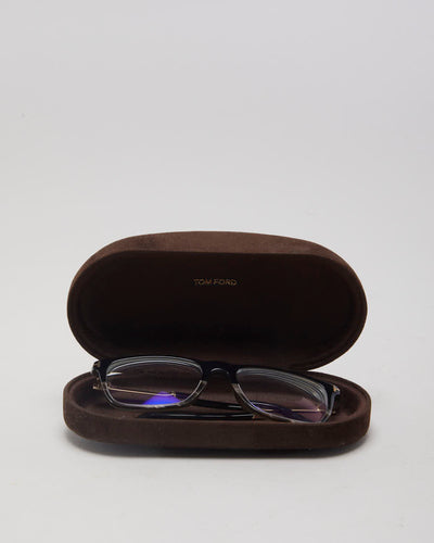 Tom Ford Black And Brown Reading Glasses - O/S