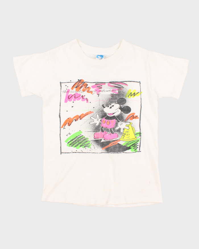 Vintage 80s/90s Disney Mickey Neon T-Shirt - S