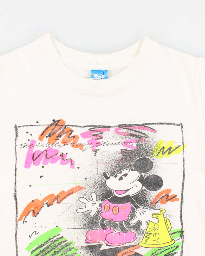 Vintage 80s/90s Disney Mickey Neon T-Shirt - S