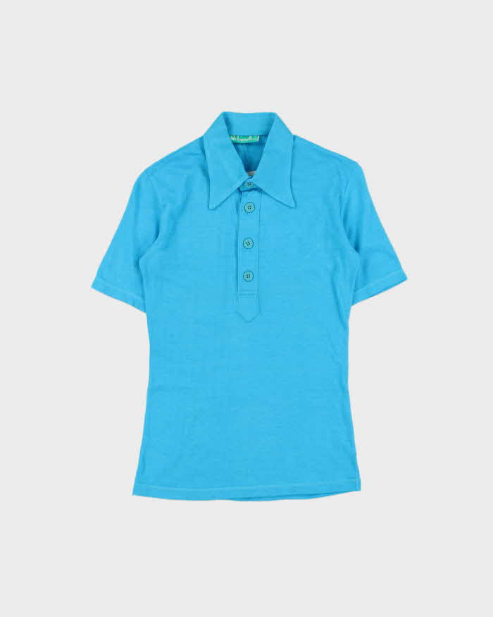 DSWT 1970s Benetton Short Sleeve Polo Shirt - XS