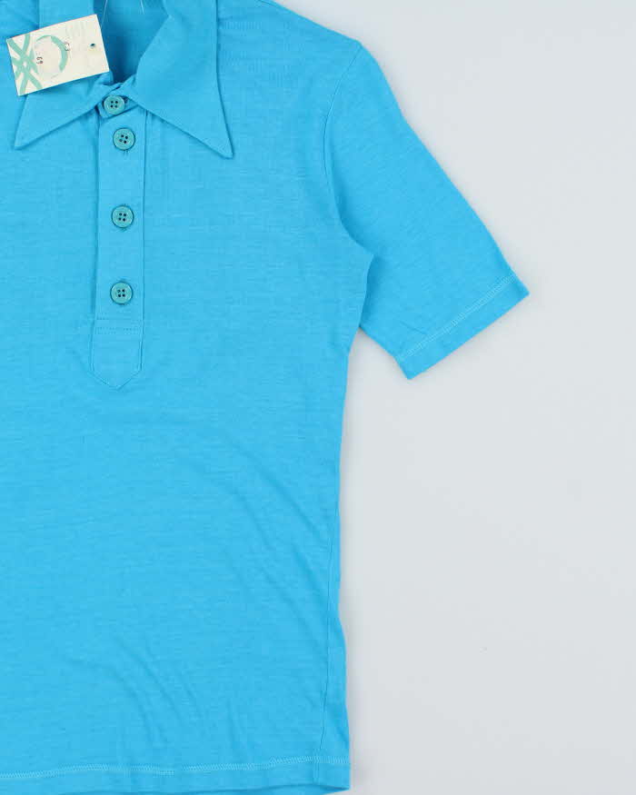 DSWT 1970s Benetton Short Sleeve Polo Shirt - S