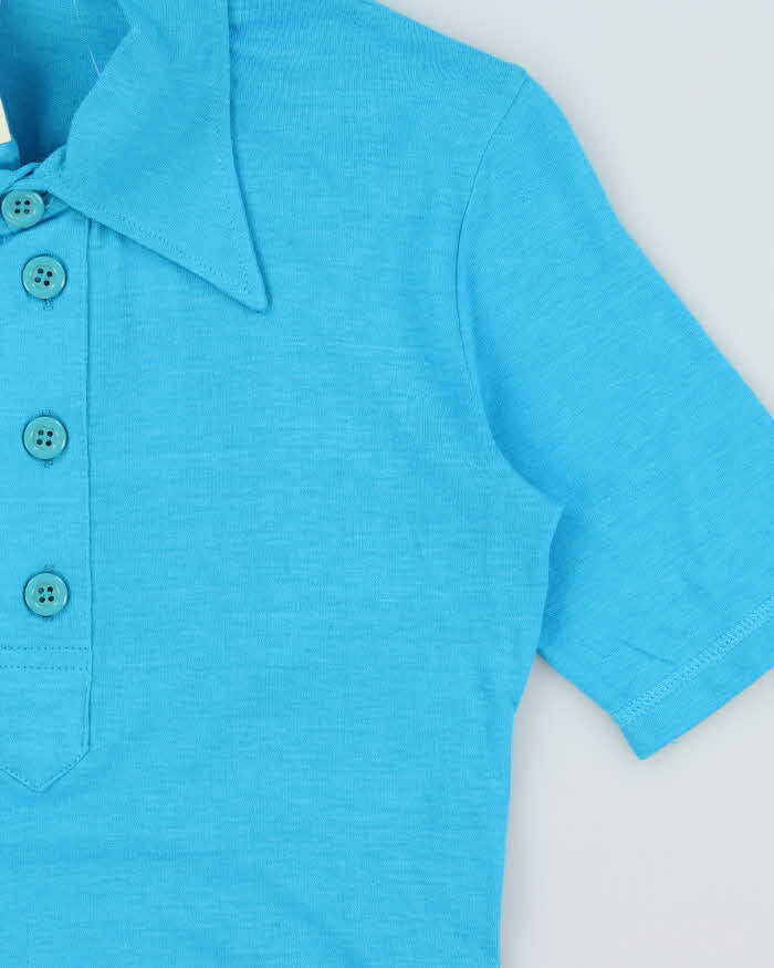 DSWT 1970s Benetton Short Sleeve Polo Shirt - S