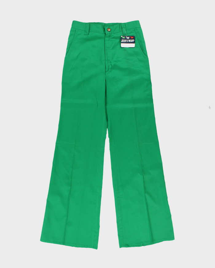 DSWT 1970s Jeans West High Waisted Bell Bottoms Trousers - W28 L32