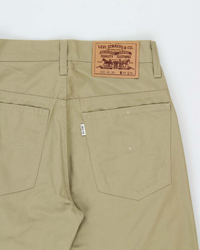 DS Vintage 1983 Levi's 430 White Tab Trousers - W27 L32