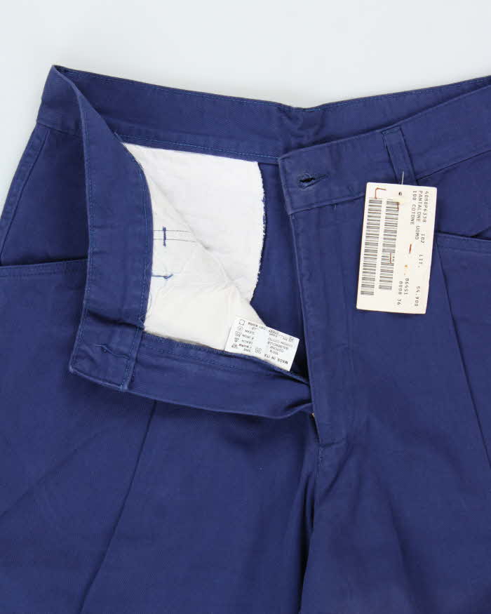 DSWT 1980s Sisley Cotton Relaxed Fit Trousers - W32 L32