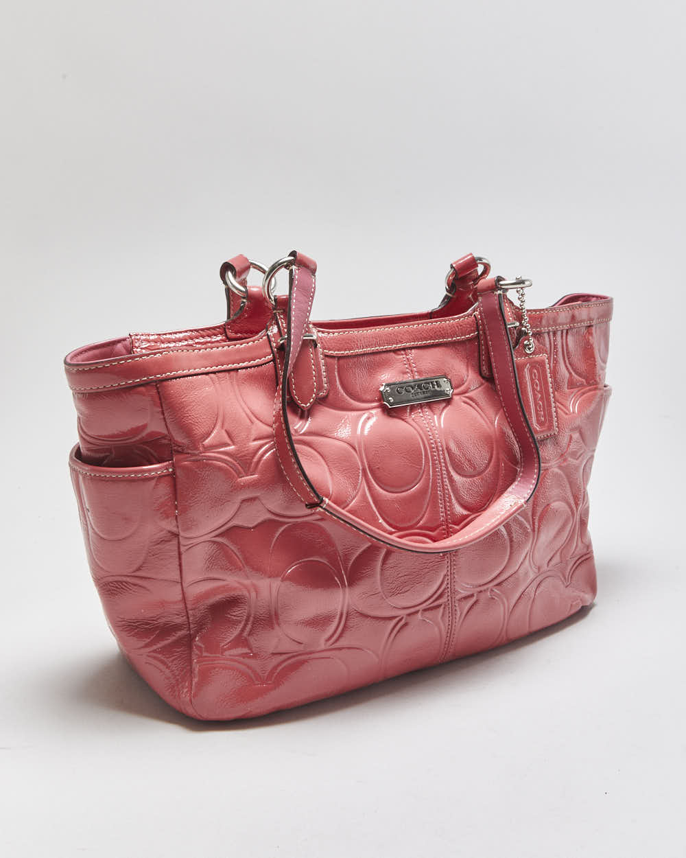 Vintage Y2k 2000s Coach Gallery Embossed Patent Leather Handbag