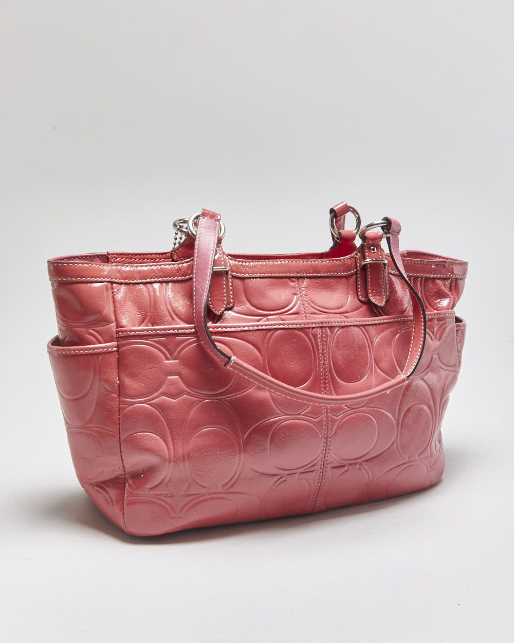 Vintage Y2k 2000s Coach Gallery Embossed Patent Leather Handbag