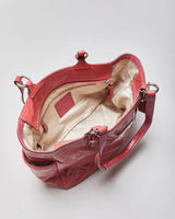 Vintage Y2k 2000s Coach Gallery Embossed Patent Leather Handbag