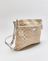 Vintage Y2k 2000s Coach Signature File Crossbody Bag