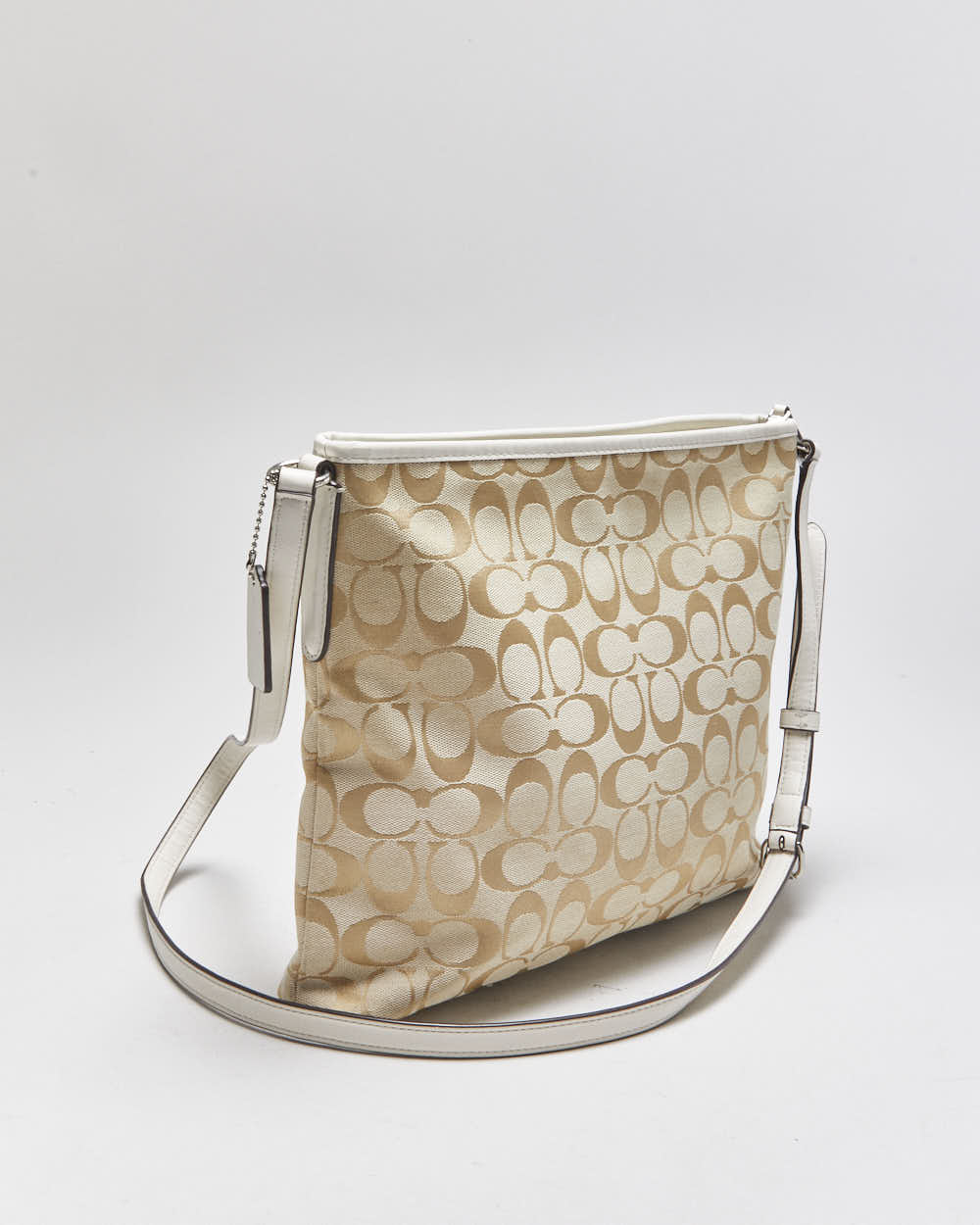 Vintage Y2k 2000s Coach Signature File Crossbody Bag