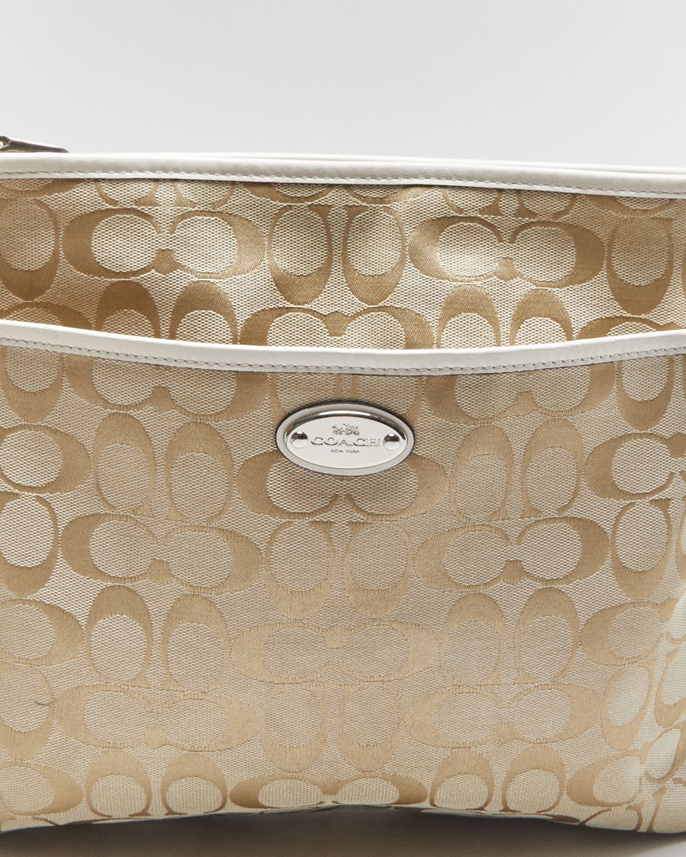 Vintage Y2k 2000s Coach Signature File Crossbody Bag