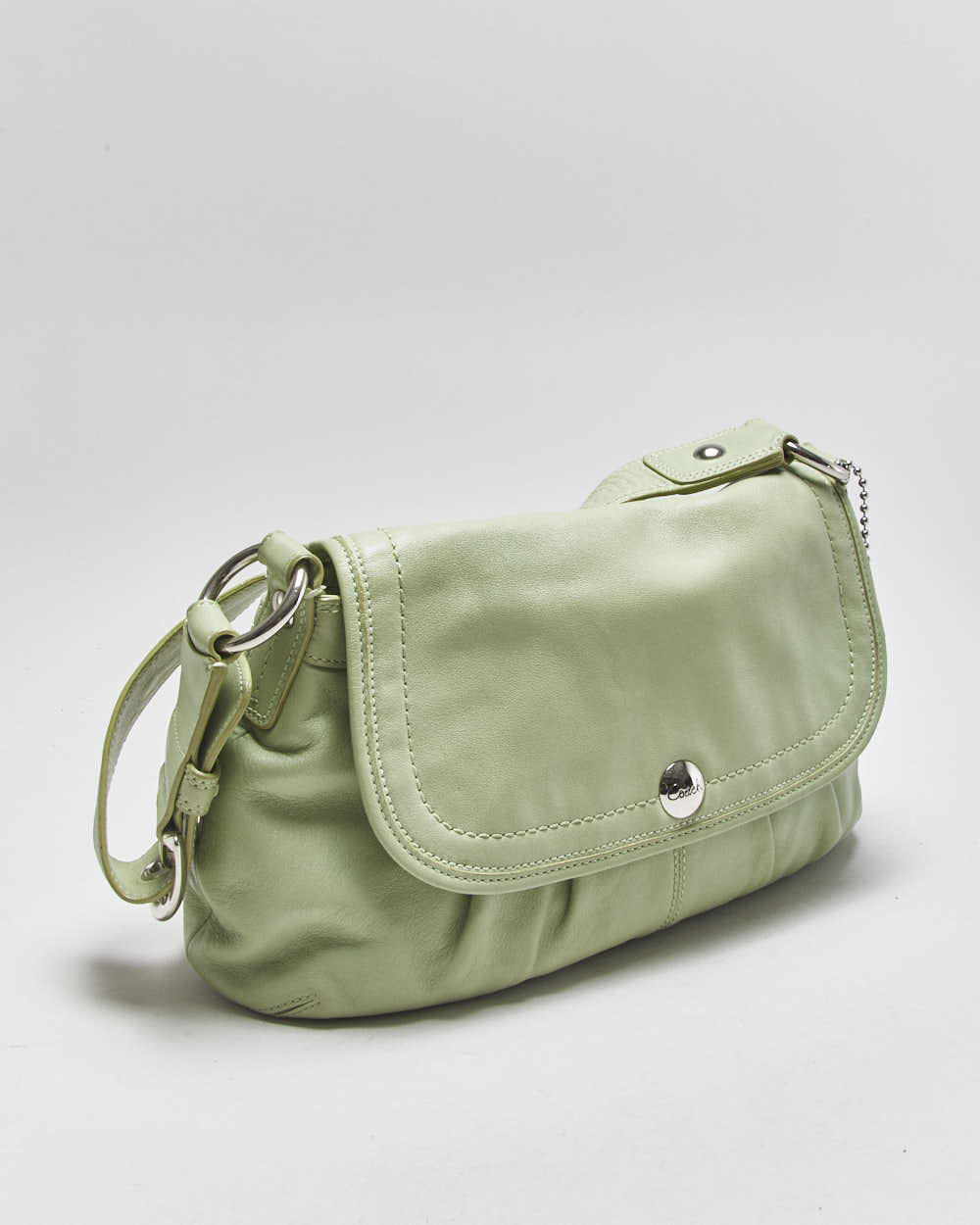 Vintage Y2k 2000s Coach Soho Pleated Flap Handbag