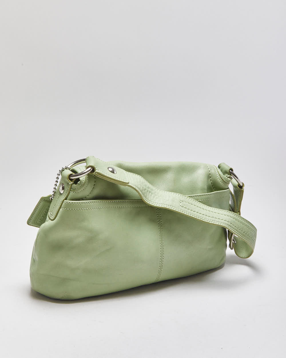 Vintage Y2k 2000s Coach Soho Pleated Flap Handbag
