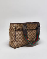 Vintage Gucci Sherry Line Tote Hopper Handbag