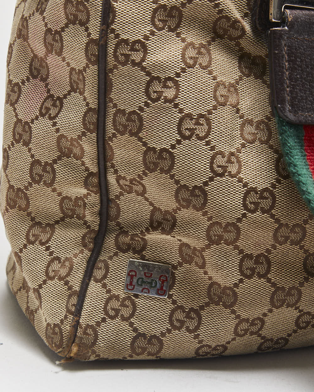 Vintage Gucci Sherry Line Tote Hopper Handbag