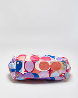 Vintage Y2K 2000s Coach Signature C Multi Colour Sateen Handbag