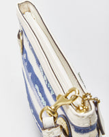Vintage Y2k 00s Coach Embroidered Sequin Fish Wristlet Bag