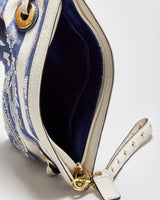 Vintage Y2k 00s Coach Embroidered Sequin Fish Wristlet Bag
