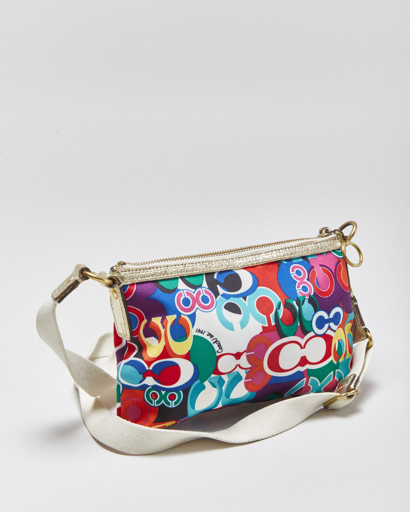 Vintage Y2k 00s Coach Poppy Pop C Graffiti Crossbody Bag