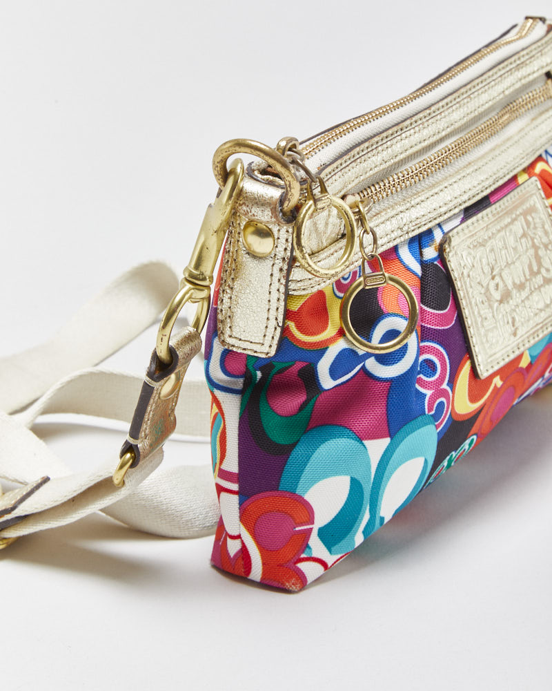 Vintage Y2k 00s Coach Poppy Pop C Graffiti Crossbody Bag