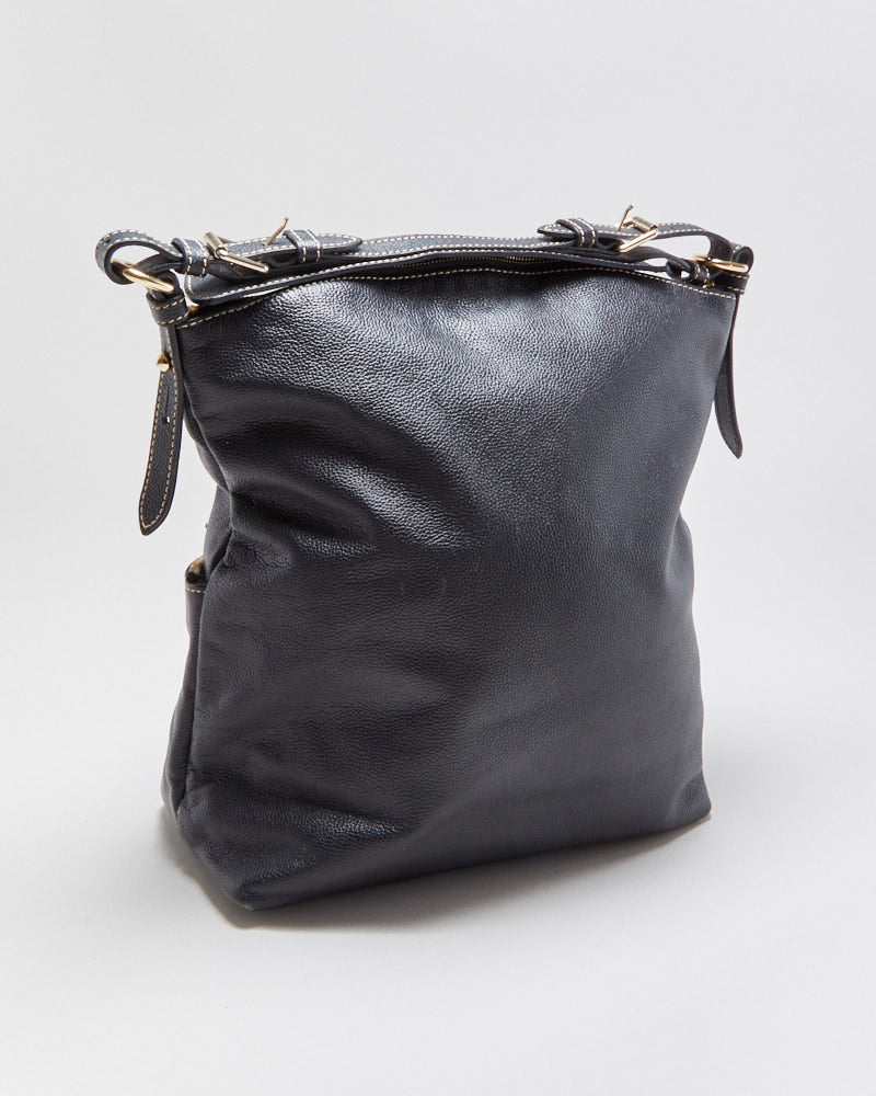 Vintage Dooney &amp; Bourke Dillen Pebbled Leather Hobo Handbag