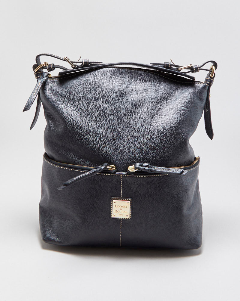 Vintage Dooney &amp; Bourke Dillen Pebbled Leather Hobo Handbag
