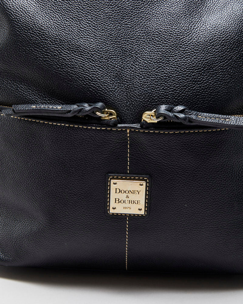 Vintage Dooney &amp; Bourke Dillen Pebbled Leather Hobo Handbag