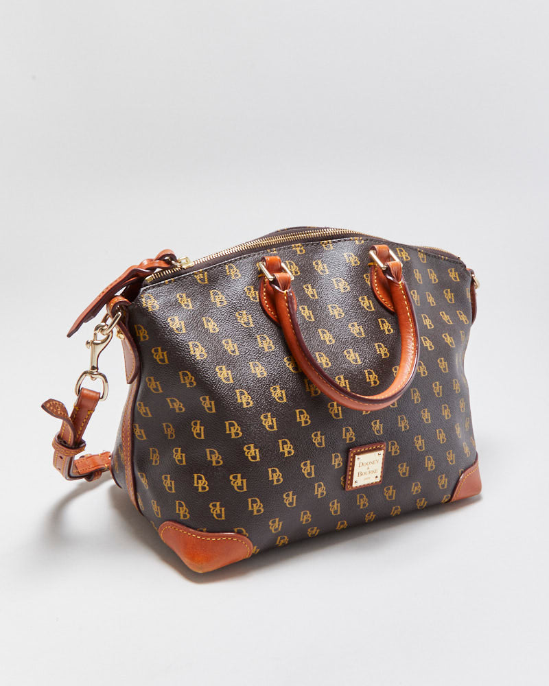 Vintage Dooney &amp; Bourke Gretta Darcy Monogram Satchel Handbag