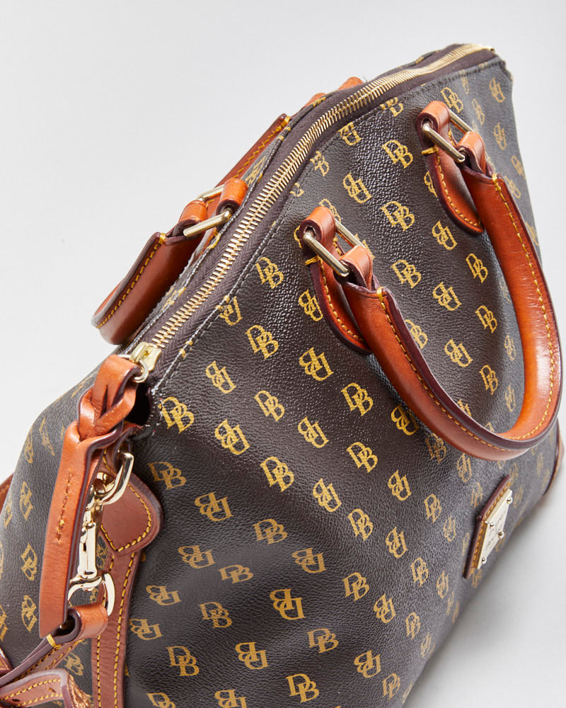 Vintage Dooney &amp; Bourke Gretta Darcy Monogram Satchel Handbag