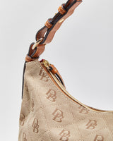 Vintage Dooney &amp; Bourke Monogram Canvas Hobo Handbag
