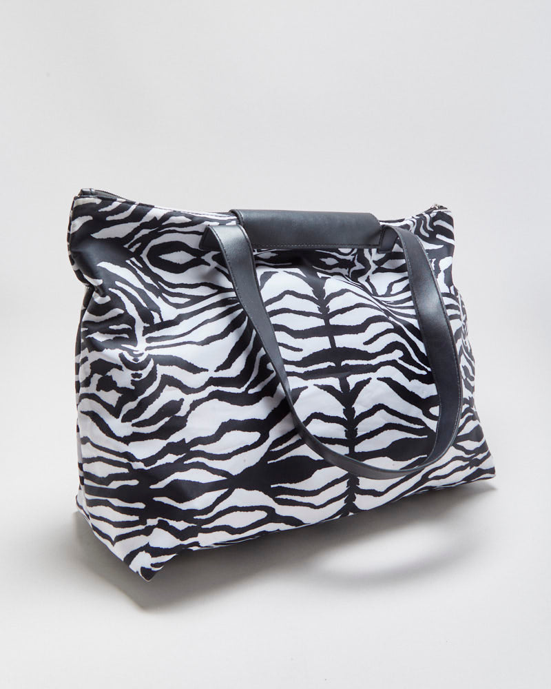 Vintage Y2K 00s Cavalli Class Zebra Print Tote Bag